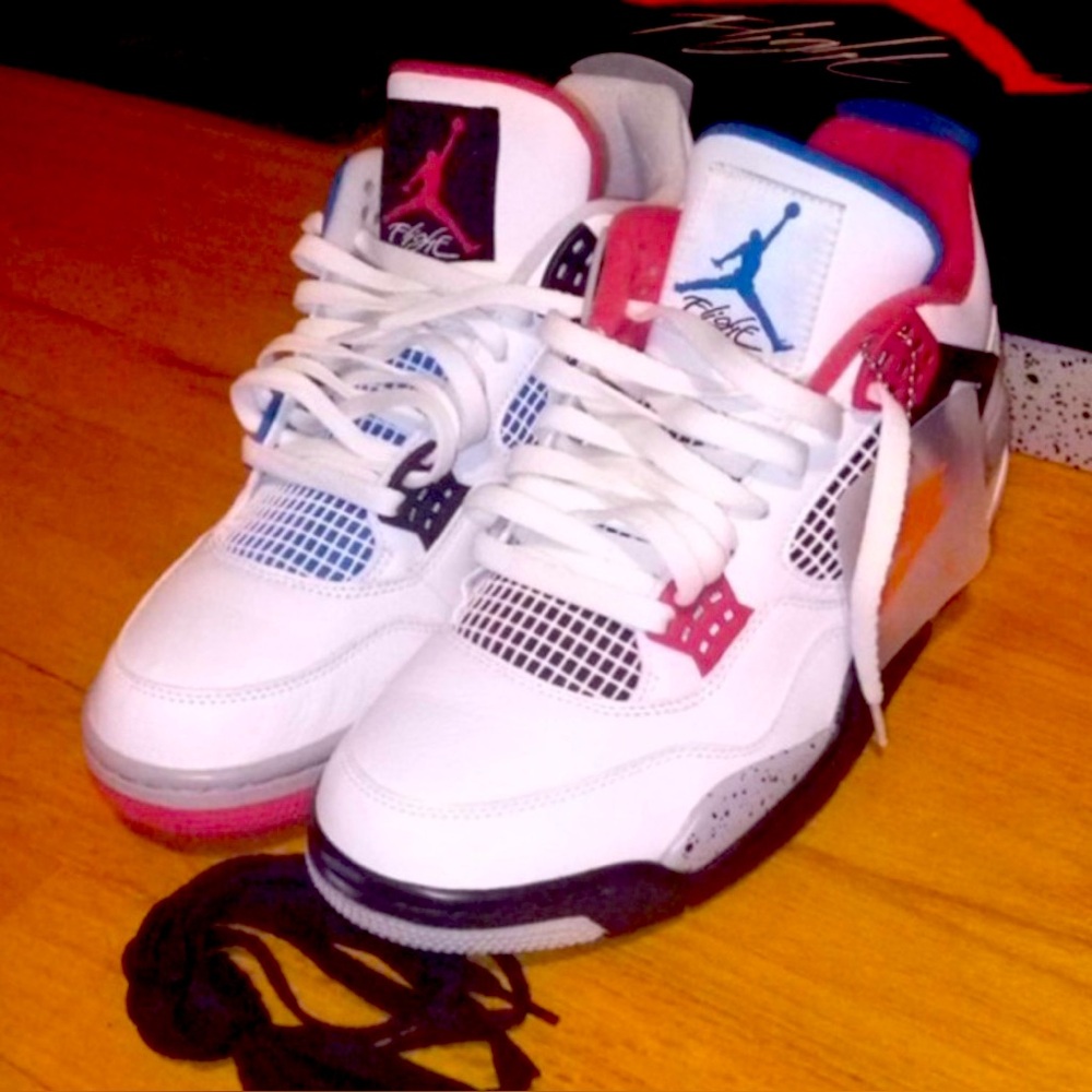 Air Jordan 4 Retro SE What The 4s 2019 Size 10.5 - Picture 3 of 9